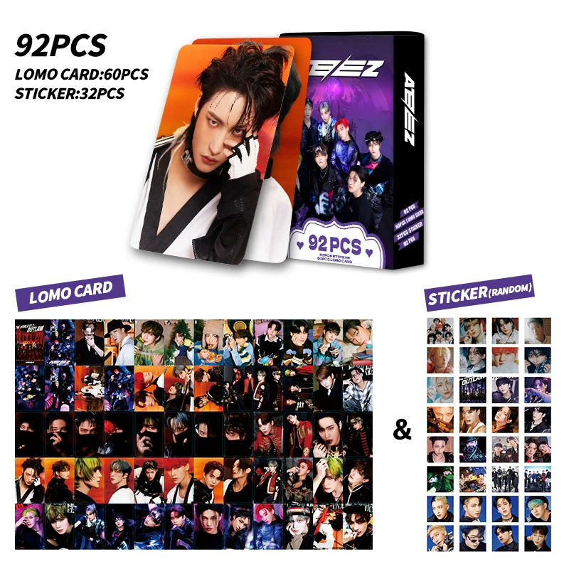 92 LOMO карточка Ateez новая специализация The World EP.FIN: Will Box Favorite Photo Card Sticker