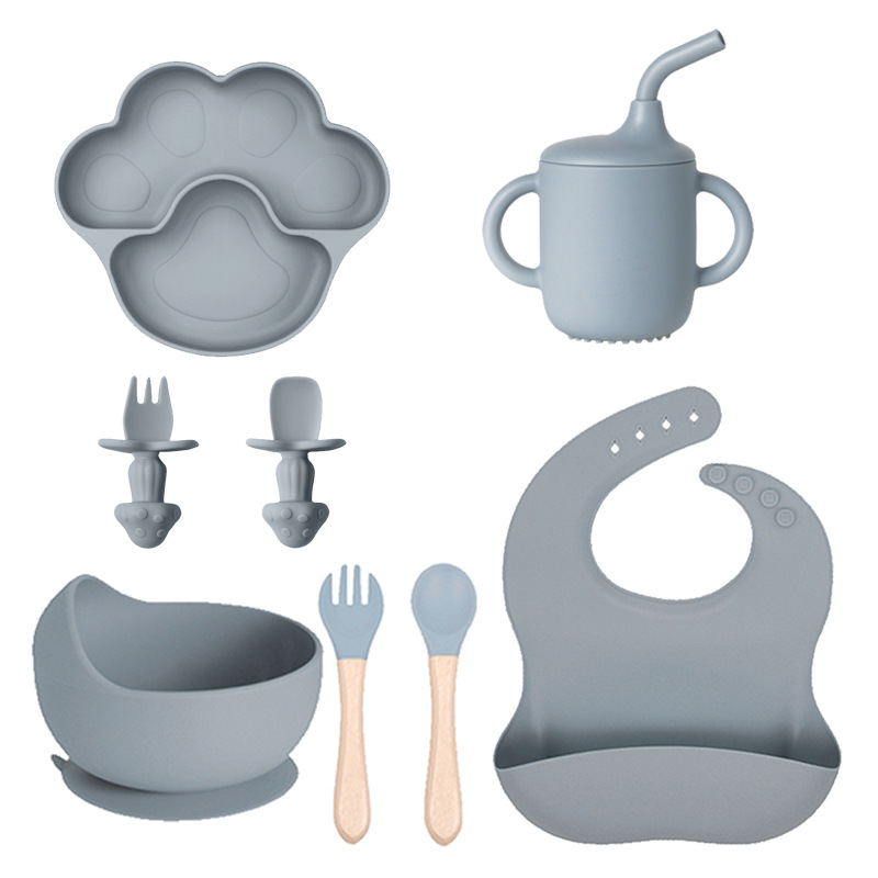 Dark blue dinner plate 8-piece set 2