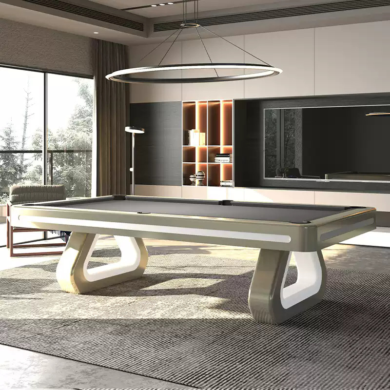 Mesa de billar, tipo estándar, hogar para adultos, villa moderna, lujo ligero, mesa multifuncional, mesa de madera maciza, sala de entretenimiento privada