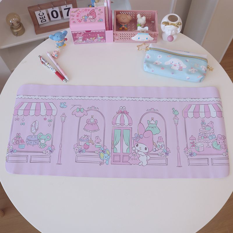 Japanese Girl Heart Desk Decoration Table Mat Melody Gemini Cute Extended Tablecloth Pad Hand Placemat Clay Mat