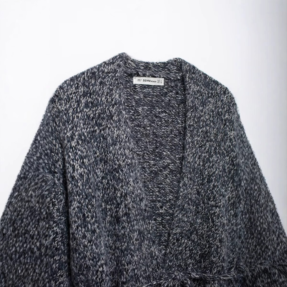 Women's 2024 Autumn/Winter New Fashion V-neck Strap Knitted Jacket_voghion.com