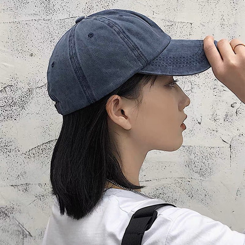 Estilo coreano clásico color sólido moda hombres y mujeres gorra de béisbol algodón versátil simple deportes cómodo transpirable sol sombrero al por mayor