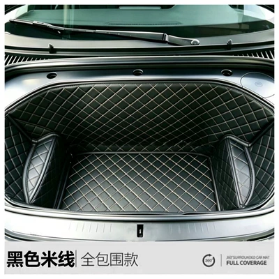 Sea Lion 06EV New Trunk Mat - black-rice-noodle-diamond-pattern-front-trunk-mat-byd-sea-lion-06-new-energy-vehicle-pure-electric