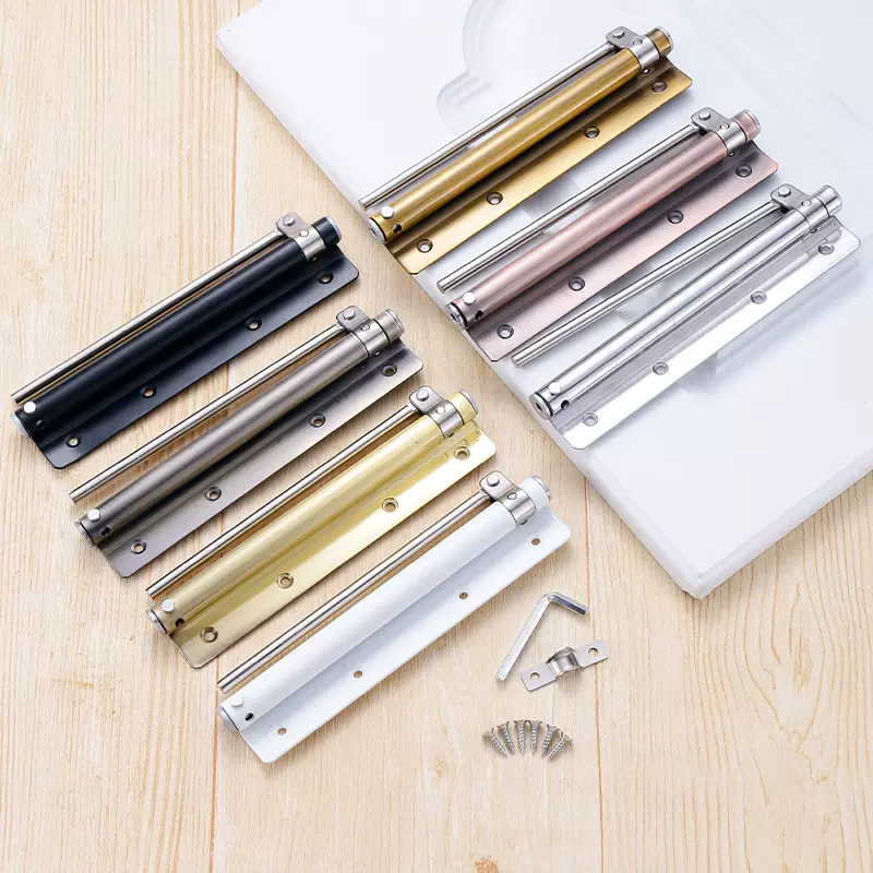 不锈钢闭门器自动关门器隐形门弹簧缓冲闭门器家用轻型简易闭门器