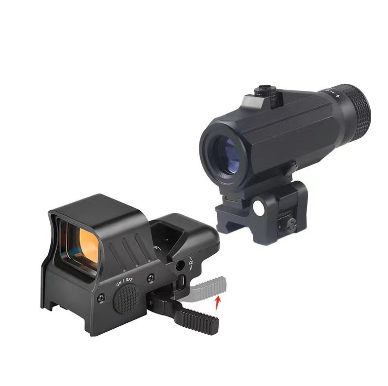 HD118+G34组合套装3倍放大镜HD119A四变点金属弹弓玩具备件