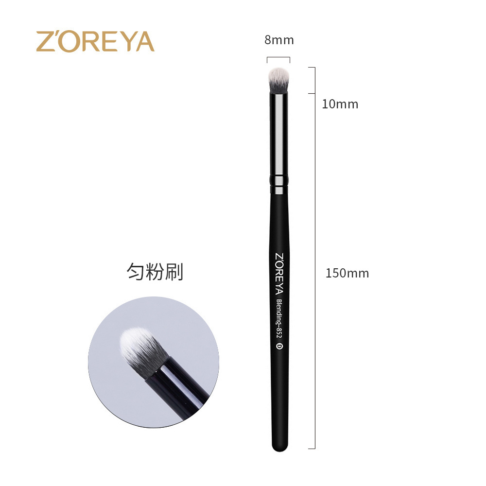 Juego de herramientas de belleza Zhuoerya al por mayor pincel de base de rubor de sombra de ojos negro 15 juegos de pinceles de maquillaje Cangzhou