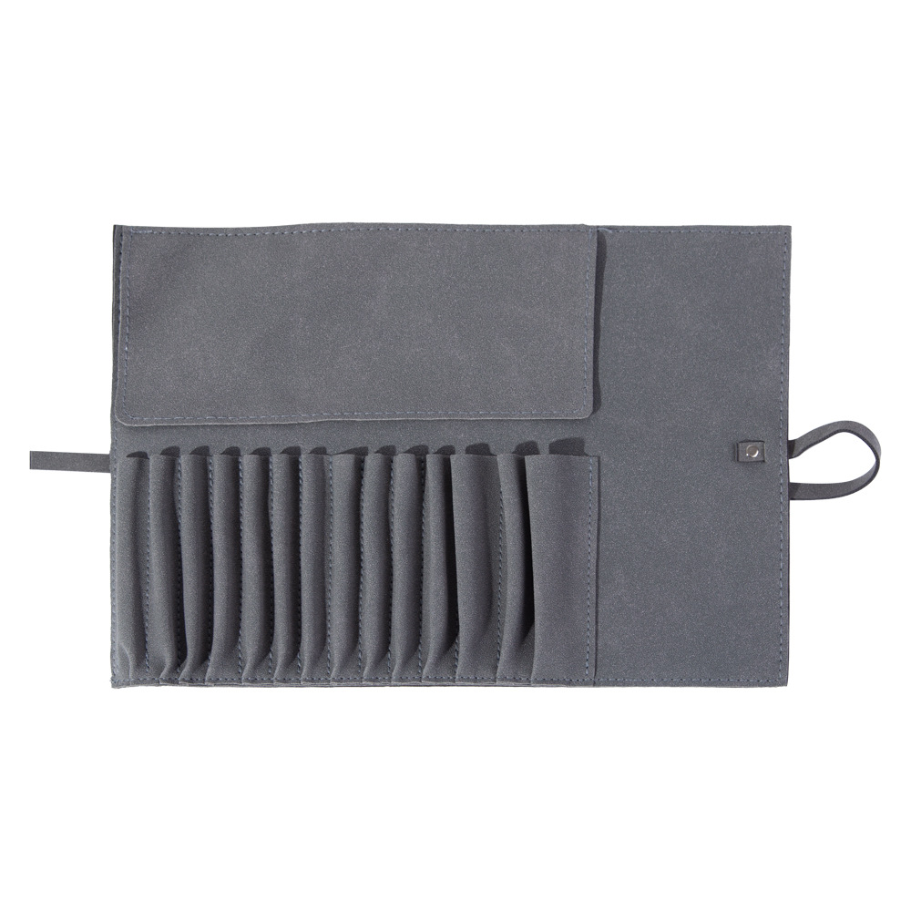 Zoelya herramientas de maquillaje portátiles enchufe de piel de venado bolsa de almacenamiento 14 12 10 bolsas de maquillaje de gato azul