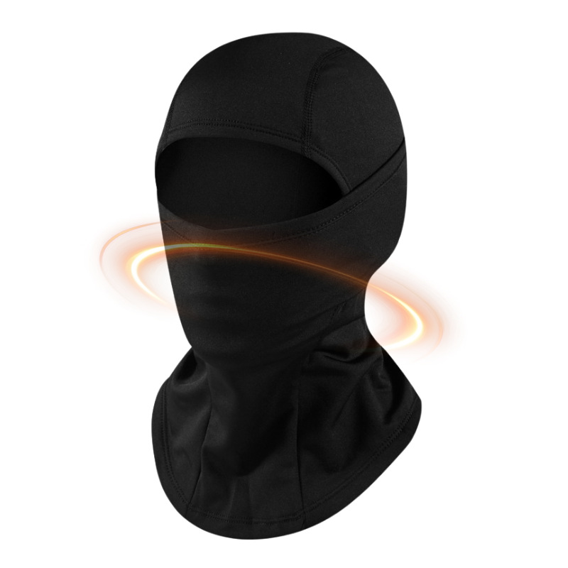 国境を越えたベルベット保温自転車マスク屋外スキーバイクヘルメット内胆マスク秋冬高弾徳パイル