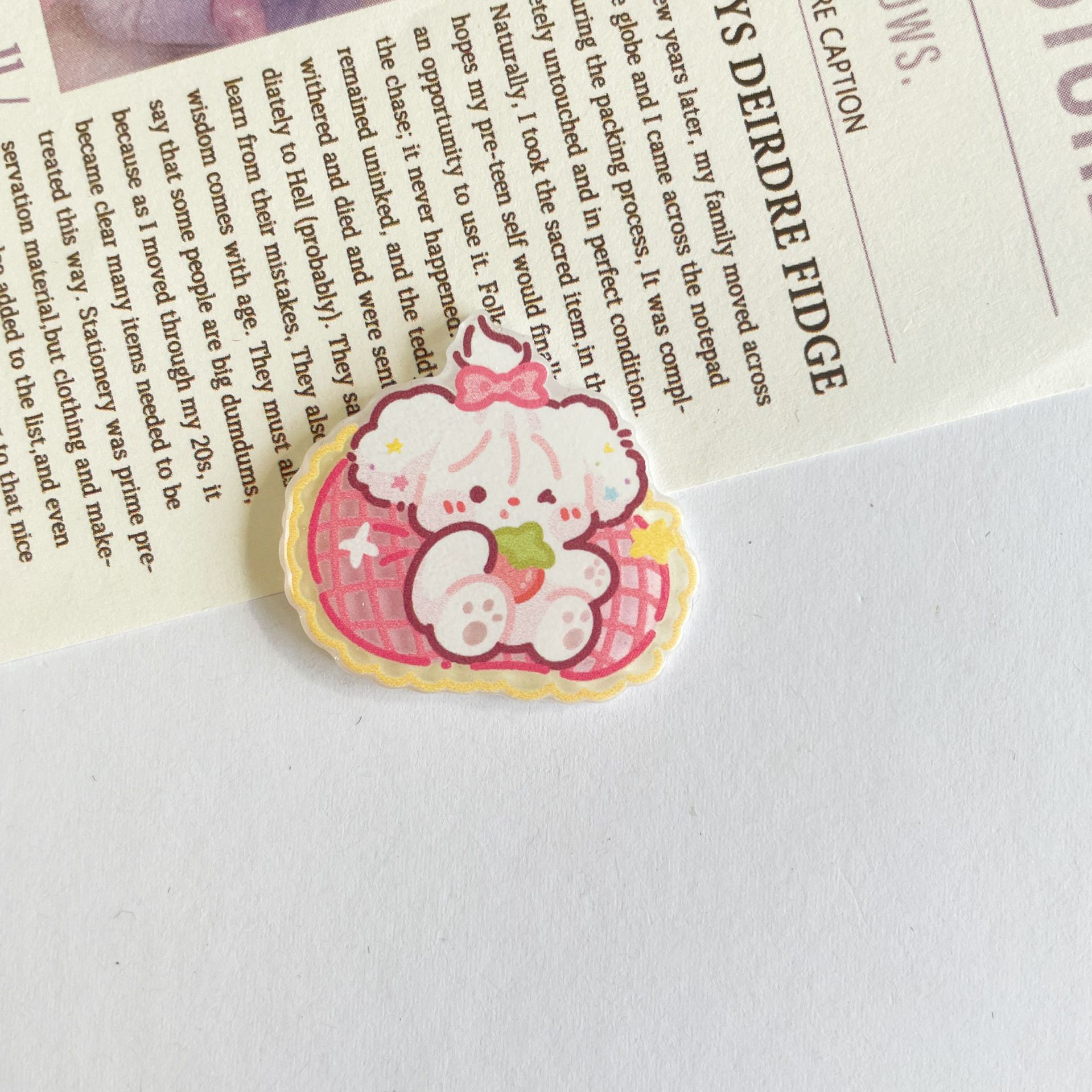 쿠션 토끼 2.9cm * 2.6cm (단일 조각)