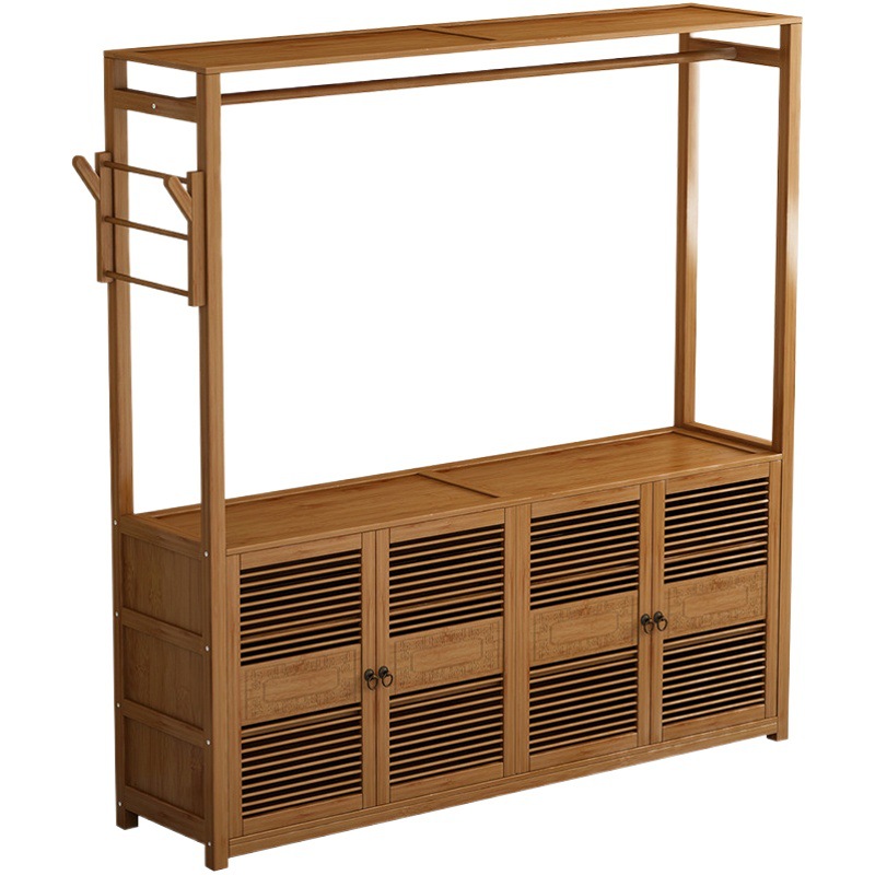 Armario sencillo para almacenamiento en dormitorios de casa, perchero para dormitorio, armario colgante de madera maciza económico para apartamentos de alquiler.