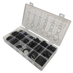 Set of 850 pcs O-rings, black rubber seal O-rings, high-temperature resistant nitrile rubber pressure ring kit