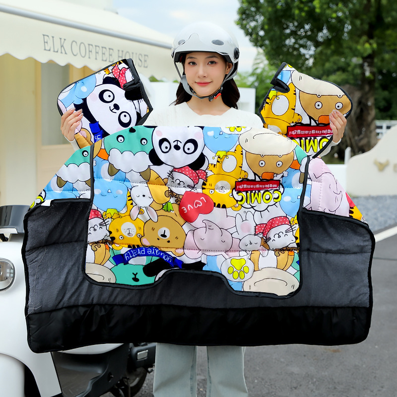電動自転車用防風カバー 冬用 サメ皮風 厚手 耐摩耗性 耐汚れ性 防寒 バッテリーカー オートバイ 新型|undefined