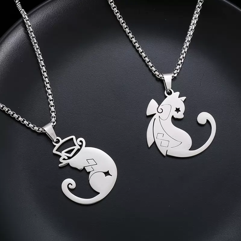 新款原神周边魔术师林尼吊坠项链卡通动漫游戏琳妮特猫猫配饰品