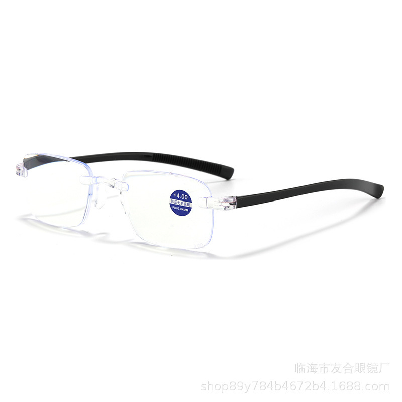 新商品のフレームなし老眼鏡卸売りブルーレイカット防止老眼鏡樹脂ハイビジョン老人読書メーカー直販|undefined