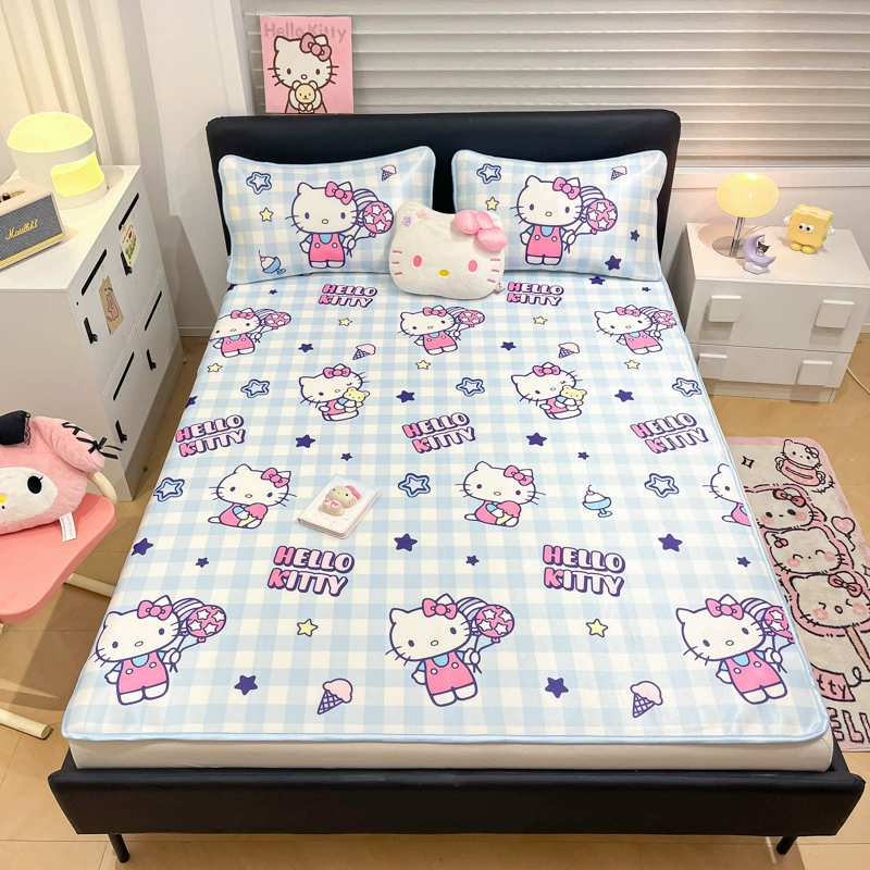 Sanrio, шелковистый мат, летний комплект, детский лист, набор из 3 шт.