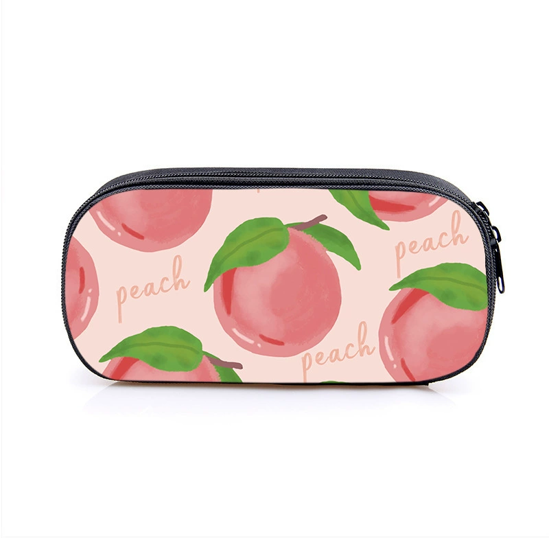 2025 Фруктовая серия Однослойный пенал для студентов Большой вместимости Канцелярский пенал Милый мультяшный пенал Оптом Хит продаж