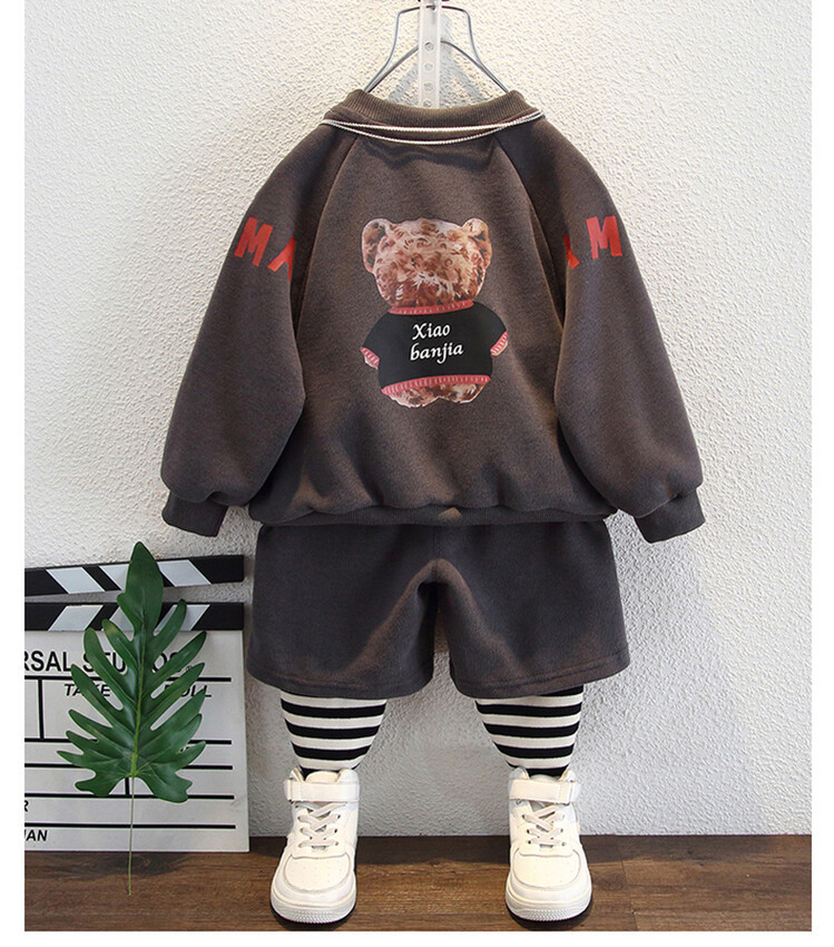 Completo due pezzi a righe per bambino outfit ragazzo_voghion.com