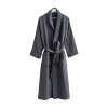 6-layer gauze lapel dark gray