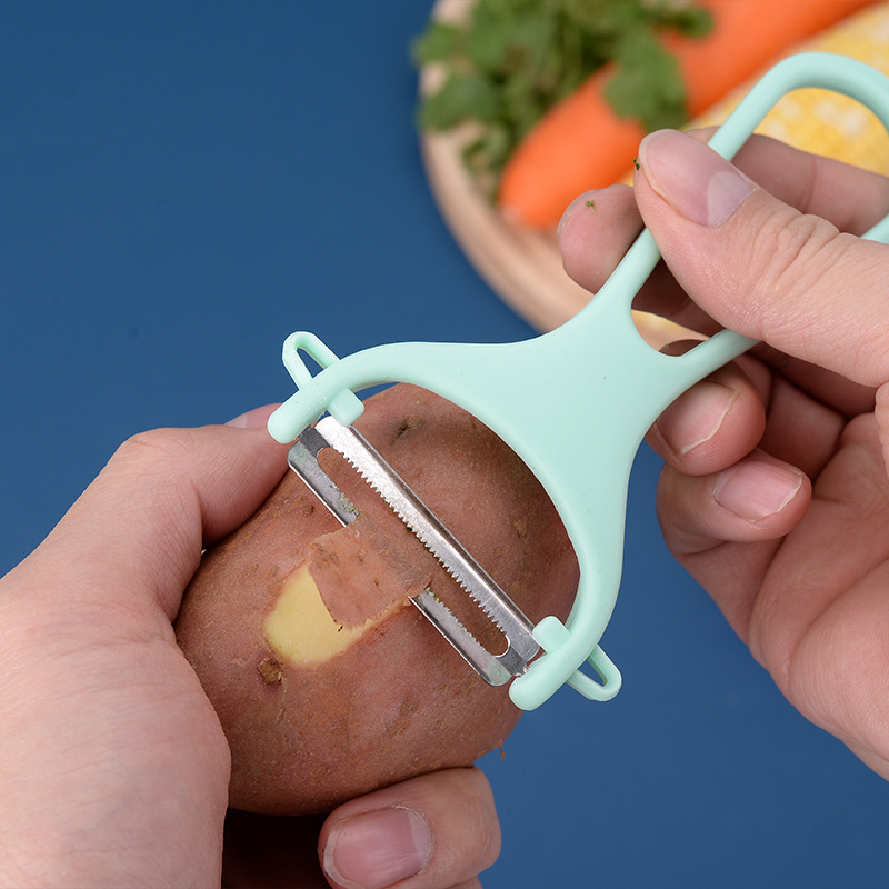 Cuchillo de cocina cuchillo de raspado manzana papas casero artefacto de raspado de acero inoxidable multifuncional raspado calabaza raspado