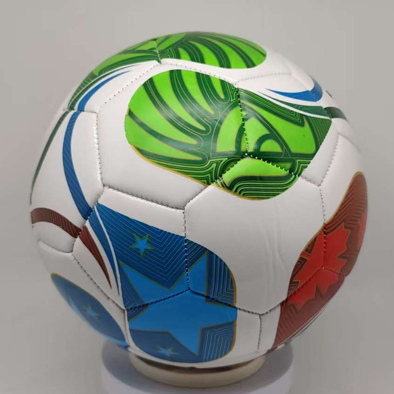 Nuevo número 5 Copa del Mundo de fútbol Copa de Europa Copa América Liga de Campeones con pegado caliente ppu adhesivo 4 fútbol al por mayor