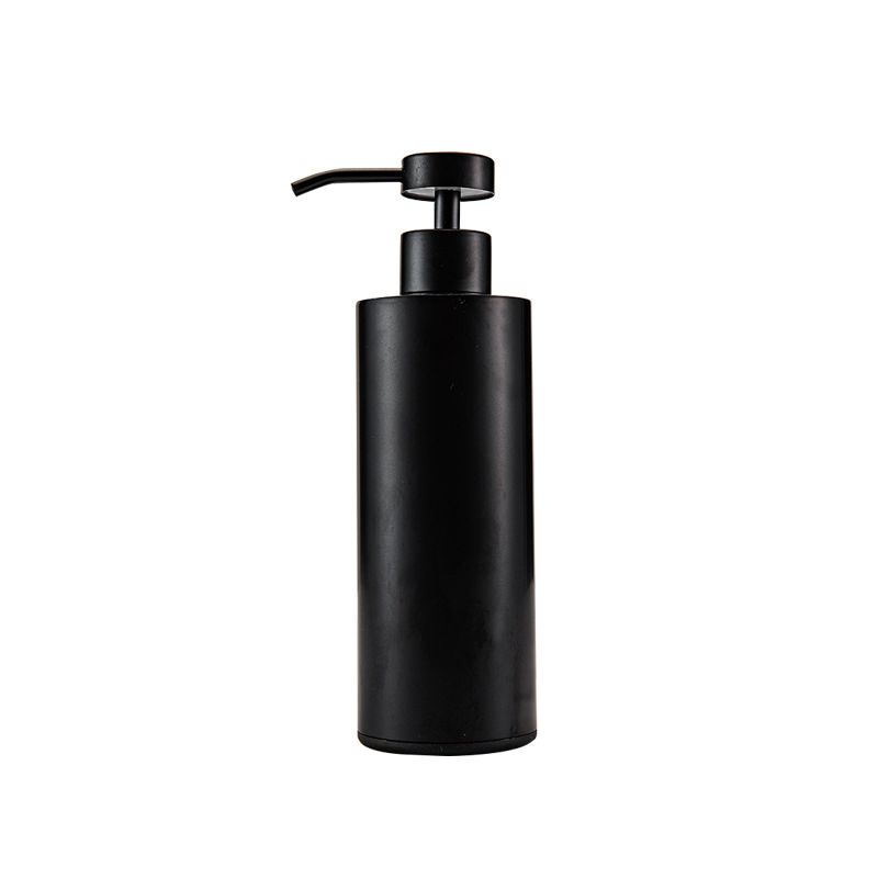 304 Stainless Steel Hand Sanitizer Bottle Push-type Lotion Bottle Soap Dispenser Shower Gel Refill Shampoo Bottle Black