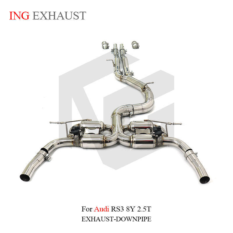 Suitable for Audi RS3 2.5T 8Y 24+ Silencer Valve Stainless Steel Tail Section Exhaust Pipe