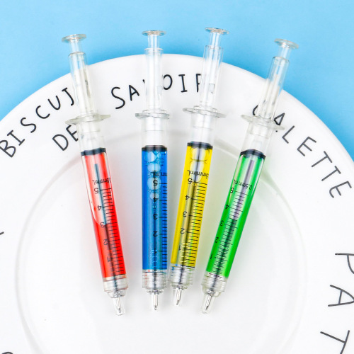 P-1188 Korean cute creative stationery needle syringe advertising fixed syringe ballpoint pen