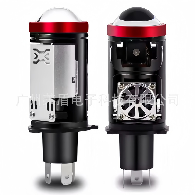 M01T には電磁弁 H4 レンズインライン LED ダブルカップ遠近一体型 h4 ダブルライトレーザー LED 車のヘッドライトが付属しています|undefined