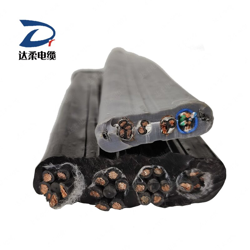 Elevator Video Surveillance Cable Tvvb2Pg Cat6E Sftp Network Cable +2X1.0 Power Cable