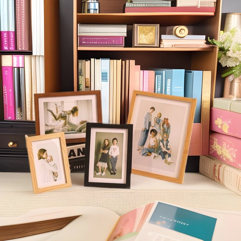 Carefully Selected Wooden Photo Frames, High-End Photo Frames, Framed Frames A3A4 Simple Wall-Mounted Photo Wall Photo Frames