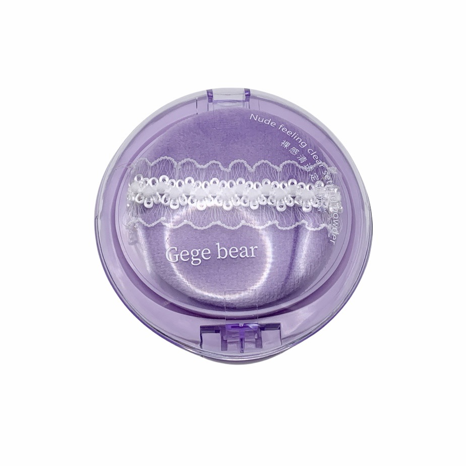 Gege bear desnudo, polvo de maquillaje transparente, control de aceite, brillo de maquillaje, máscara de maquillaje, polvo de dispersión de brillo, maquillaje de color