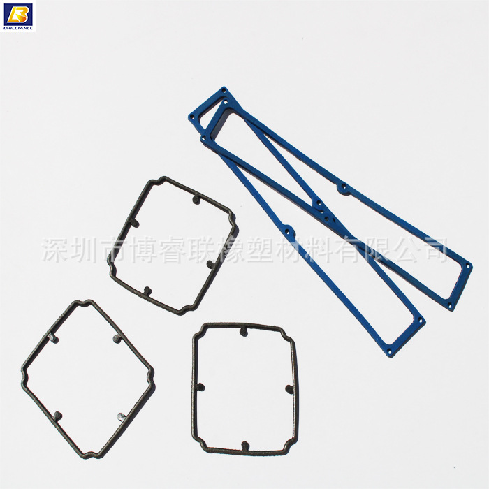 导电橡胶 石墨镀镍密封衬垫 铝银导电密封衬垫 不规则形状屏蔽件