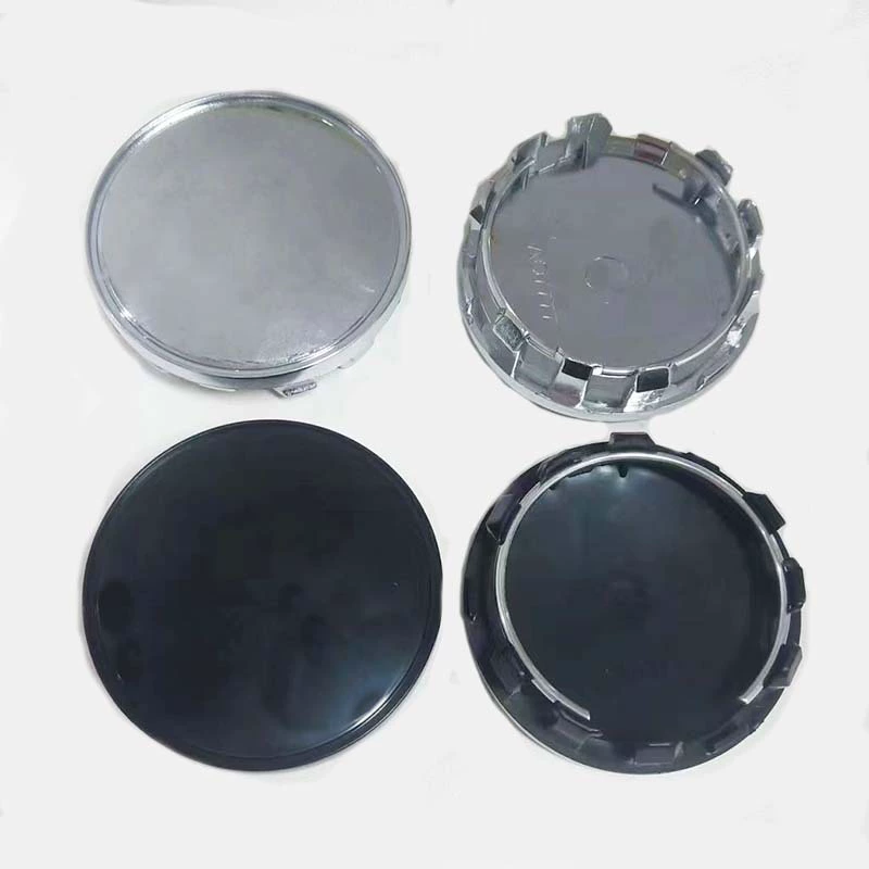 Модифицированные универсальные колпачки для автомобильных колесных дисков 59 мм, хромированные, с внешним декоративным кольцом, стильные, противоударные, цветные.