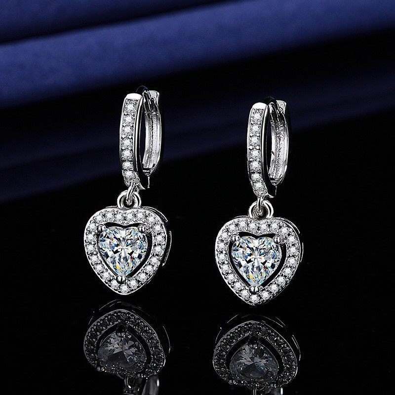E132 love earrings [1 carat]