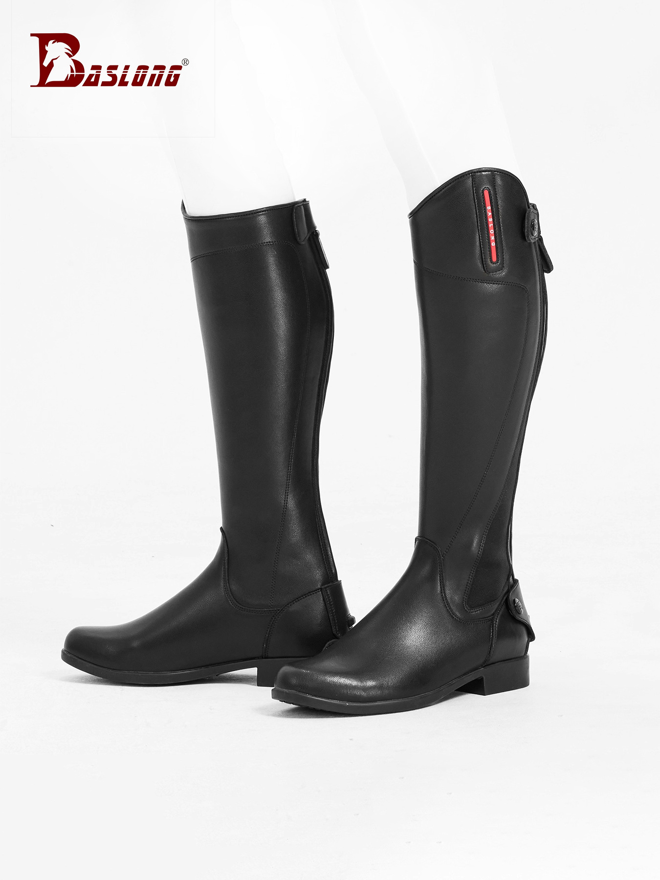 Caballero botas elásticas botas de cuero de vaca botas de obstáculos botas de ocho pies dragón suministros de equitación hombre y mujer ropa de equitación