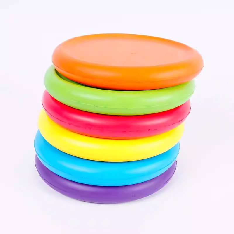 Espuma infantil Frisbee juguetes deportivos espuma de espuma suave de color sólido material esponja disco floppy