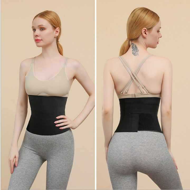 Elástico bobinado vientre cinturón deportes fitness vientre conformación cinturón ajustable cintura contracción vientre contracción cinta elástica corsé
