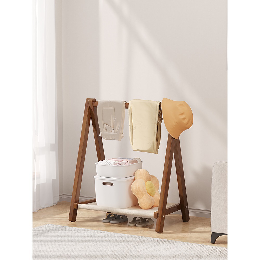 Bedside, Take Off Clothes at Night, Hotel Bedside Floor-Standing Clothes Rack, Storage Rack, Folding Coat Rack