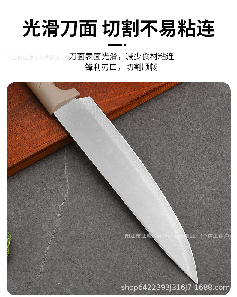 Export Stock Kitchen Knife Set Stainless Steel Knives Double-Sided Water-Absorbing Fruit Knife Peeler Combination Knife Set