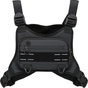 Cross-Border Men's and Women's Sports Chest Bags Waterproof Lightweight Front Chest Bags Running Vests Suitable for Exercise Running and Cycling Chest Bags
