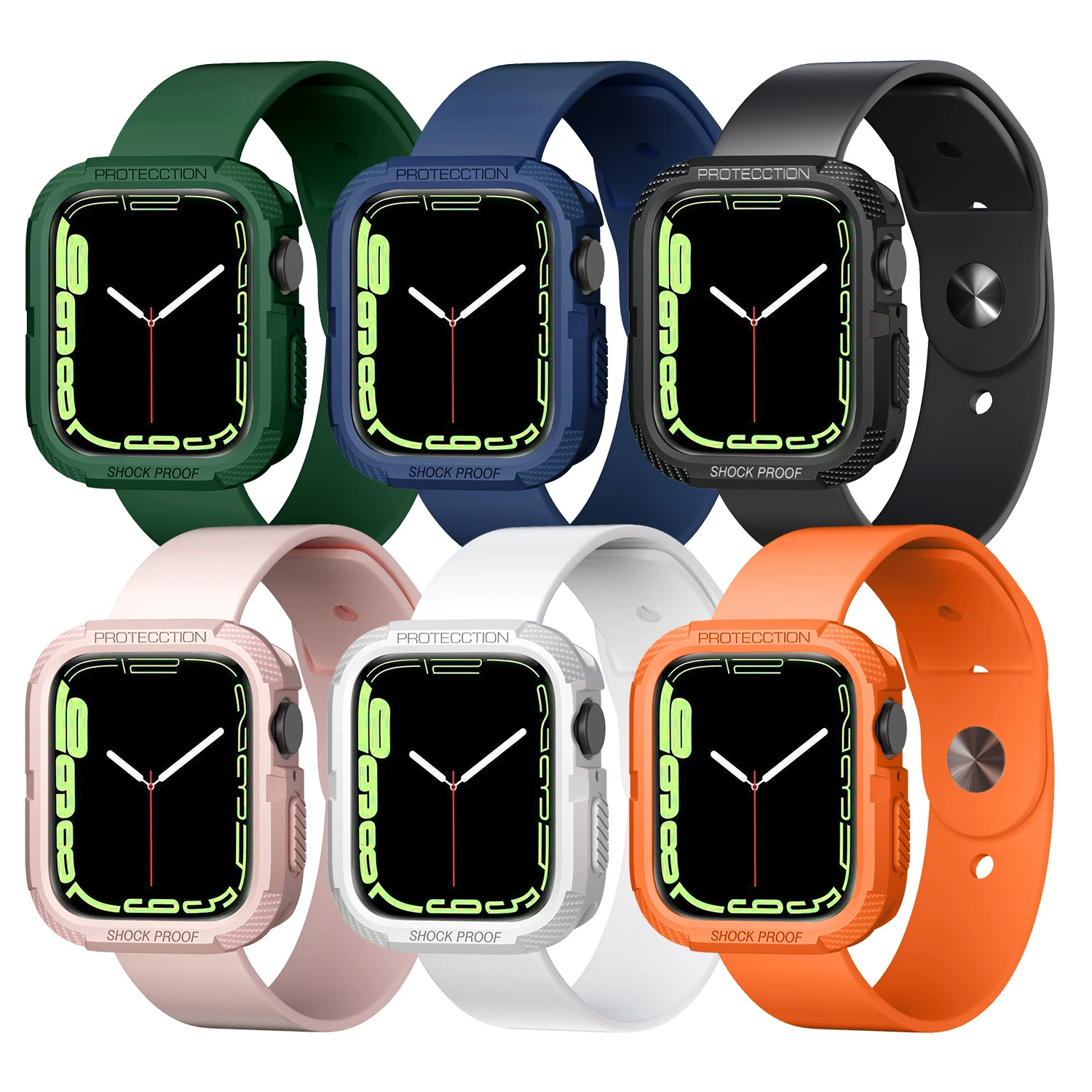 Совместимо с защитной крышкой для Apple Watch Apple Watch защитный чехол iWatch456789 поколение три защита TPU