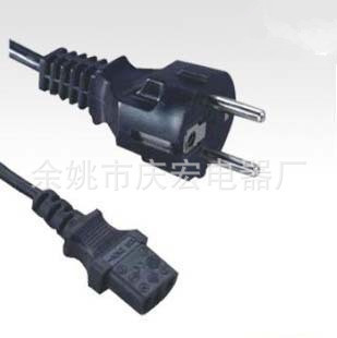 供应欧洲防水插头电源线，优质防水插头线 环保AC产品