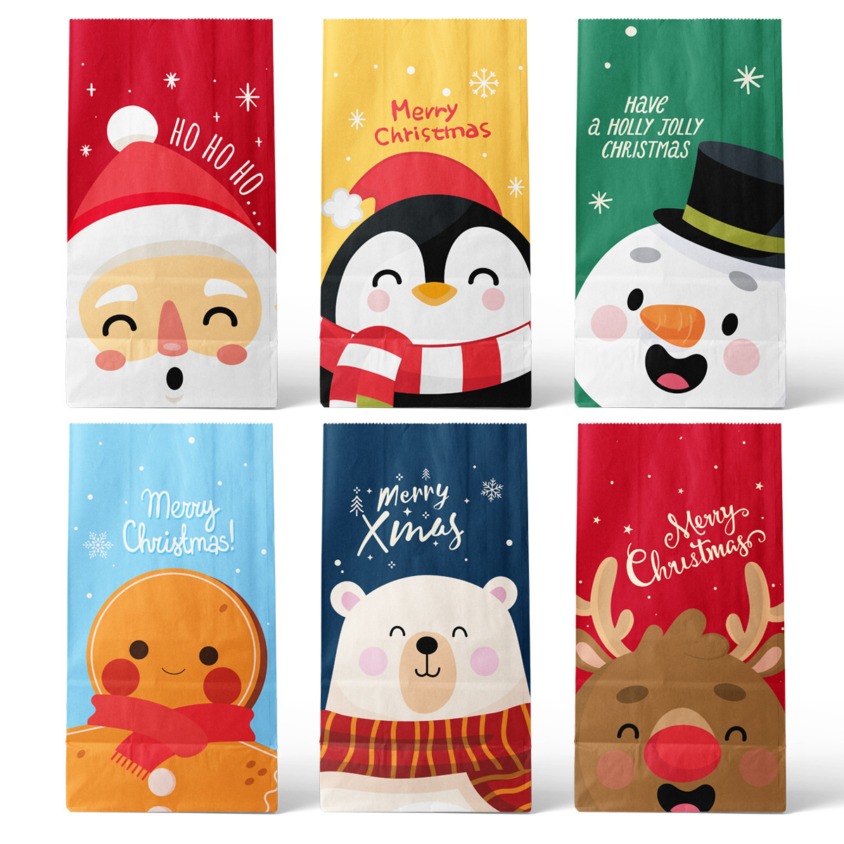 106g Weight Gift Wrapping Supplies Event & Party Supplies Party Occasion Christmas Festival Santa Claus, Snowman Pattern Casual Style Print Craft Christmas Casual Santa Claus Snowman Party Gift Wrapping Supplies Gift Wrapping Supplies