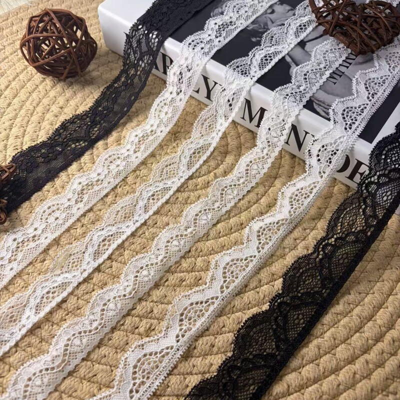 In-Stock Lace Trim Wholesale, Slightly Elastic Lace Trim for Chest, Sleepwear, Women's Dresses, Lace Trim
