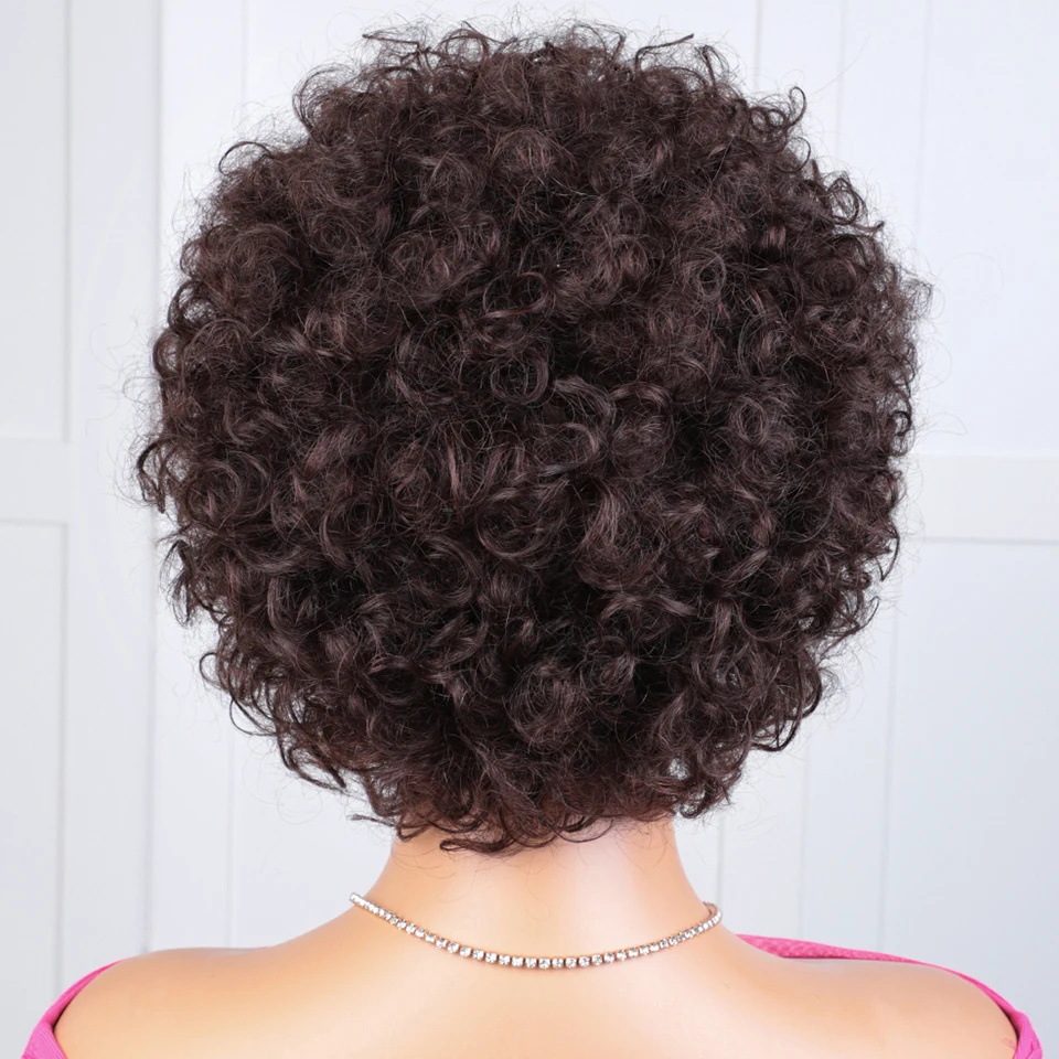105g Weight Full Head Wigs Wig & Hair Extension Type Wigs Wig Accessories Short Curly Hair Wig Hairstyle Real Hair Hair Material Party, Stage, Street Occasion Women's Gender Casual, Hip-Hop, Simple Style Style Women's Casual Hip-Hop Simple Style Party Stage Street Real Hair Short Curly Hair Wigs 12
