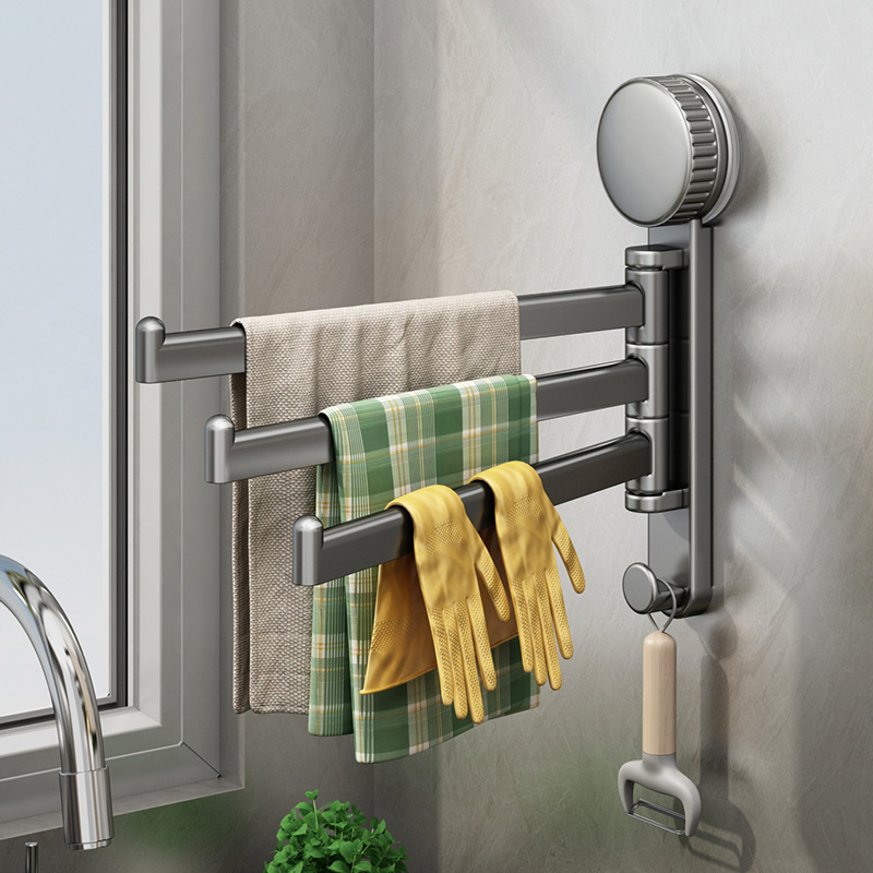 Suction Cup Rag Rack Kitchen Storage Rack Wall-Mounted Punch-Free Bathroom Storage Drain Rack Hanging Dishcloth Towel Hanging Rod Suction Cup Rag Rack Kitchen Storage Rack Wall-Mounted Punch-Free Bathroom Storage Drain Rack Hanging Dishcloth Towel Hanging Rod