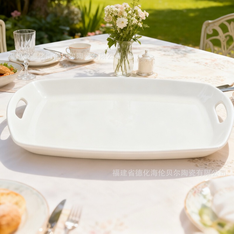 Thanksgiving Oval Ceramic Turkey Plate Export Thanksgiving Ceramic Cake Pastry Plate Restaurant Ceramic Pasta Plate