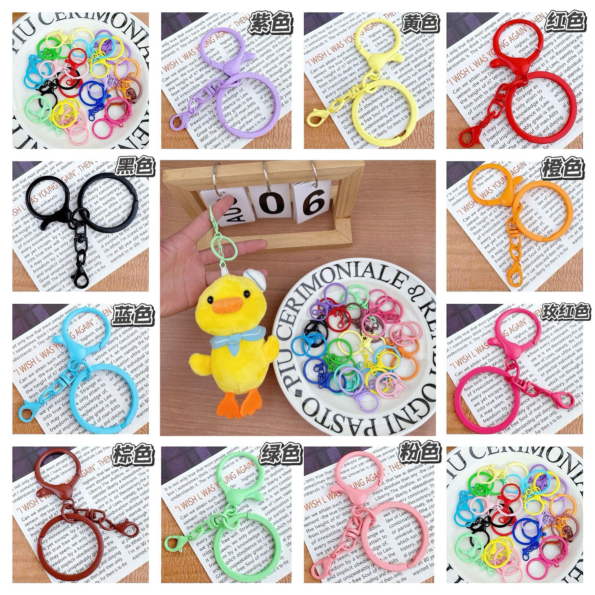 Tiktok viene en pato llavero muñeca bufanda pato muñeca felpa colgante bolsa colgante al por mayor