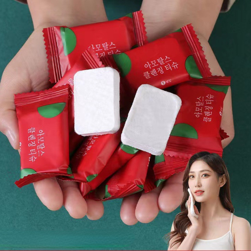 20Pcs/bag Disposable Cotton Pads Portable Compressed Face