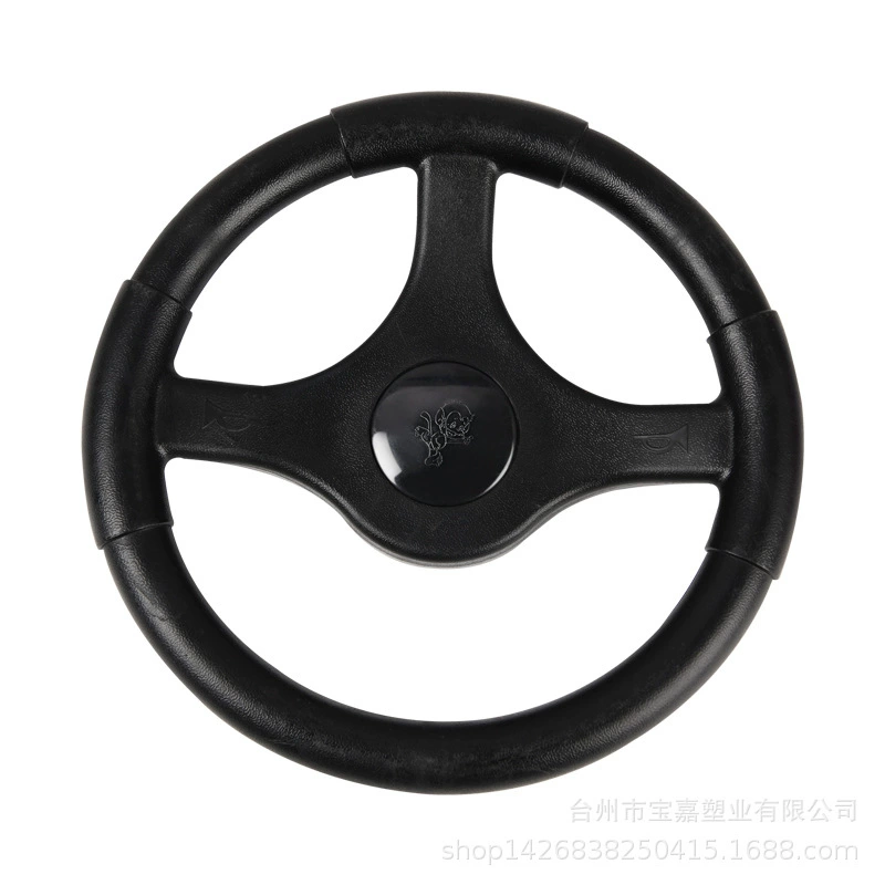 Steering wheel, children's karting, cartoon game console with accessories, crashworthy, three colors